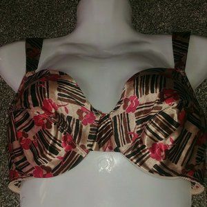 Victoria’s Secret Second Skin Satin Bra Women’s 36C Vintage Multi Colored 2001